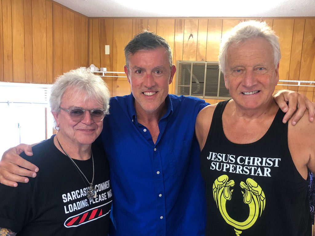 Russell Hitchcock and Graham Russell from Air Supply with Captain Adam